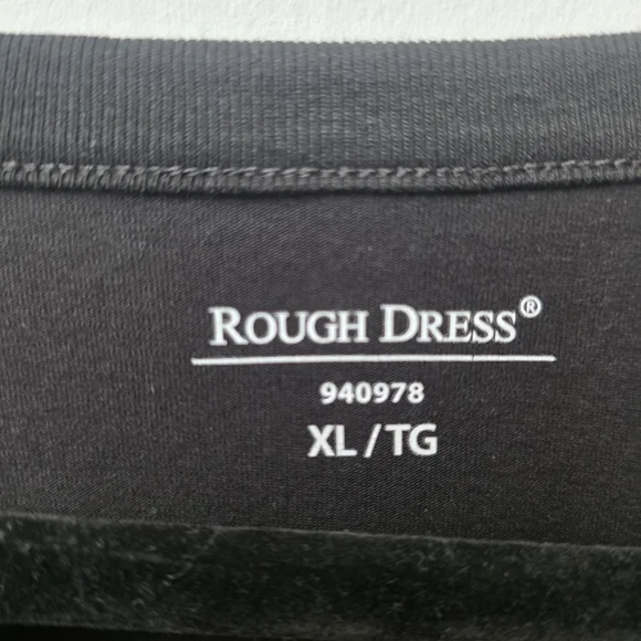 Rough Dress Classic Black Short Sleeve Men's Tee - Picture 2 of 5